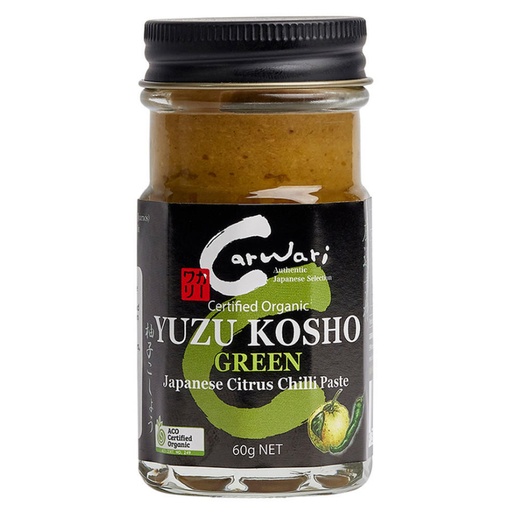 CARWARI | Organic Yuzu Kosho (Japanese Citrus Chilli Paste) Green Jar, 60g