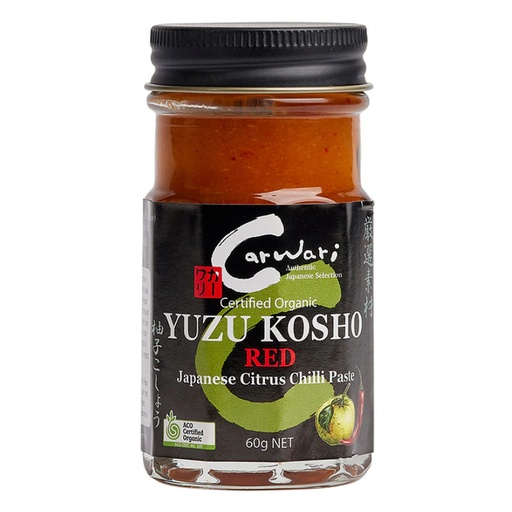CARWARI | Organic Yuzu Kosho (Japanese Citrus Chilli Paste) Red Jar, 60g
