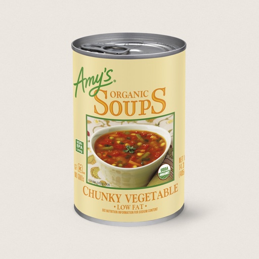 AMY'S KITCHEN | Chunky Vegetable Soup 411g 【Certified Organic】