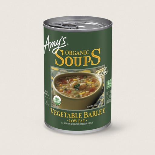 AMY'S KITCHEN | Vegetable Barley Soup 400g 【Certified Organic】