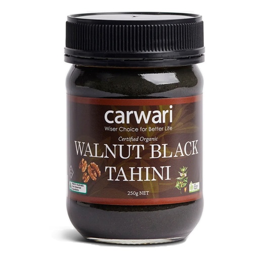 CARWARI | 有機黑芝麻核桃醬，250g