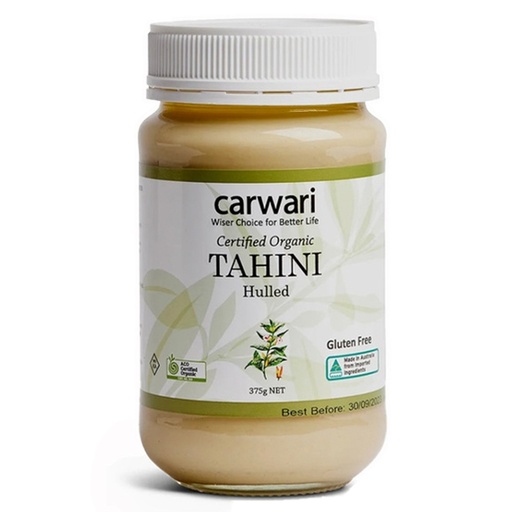 CARWARI | Organic Tahini Hulled, 375g