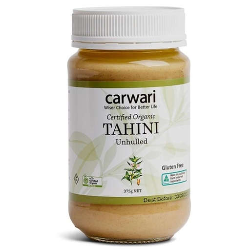 CARWARI | 有機未脫殼芝麻醬，375g