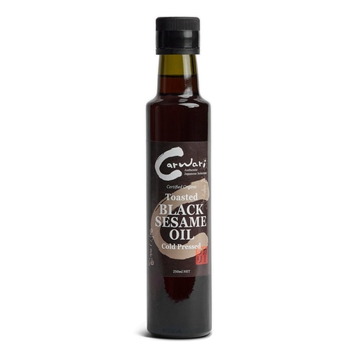 CARWARI | Organic Toasted Black Sesame Oil, 250ml