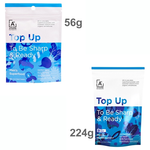 ACTIVATED NUTRIENTS | Organic Top Up Men's Superfood Multivitamin+ (To Be Sharp & Ready)