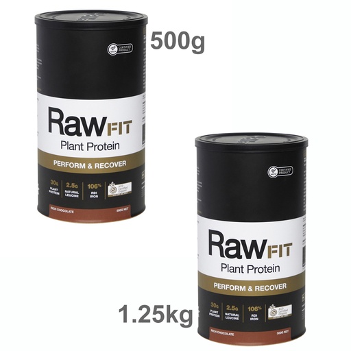AMAZONIA | RawFIT Plant Protein Organic Perform & Recover Rich Chocolate