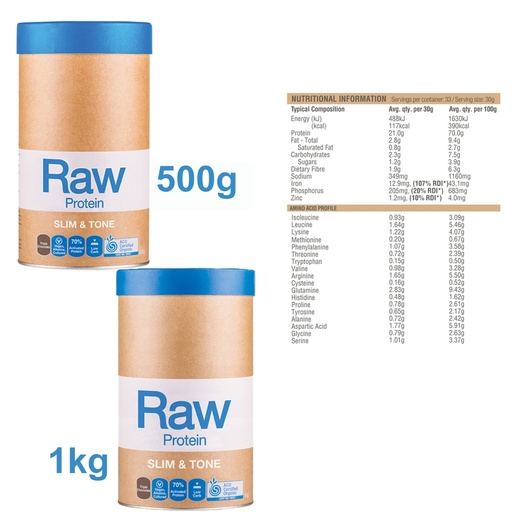 AMAZONIA | Raw Protein Slim & Tone Triple Chocolate 【Certified Organic】