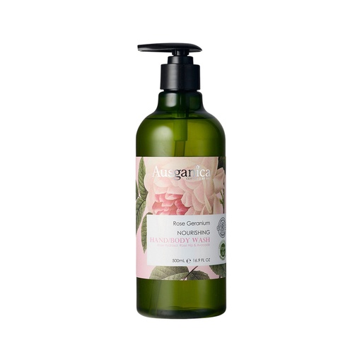 AUSGANICA | Organic Rose Geranium Nourishing Hand/Body Wash 500ml
