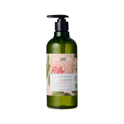 AUSGANICA | Organic Rose Geranium Nourishing Shampoo 500ml