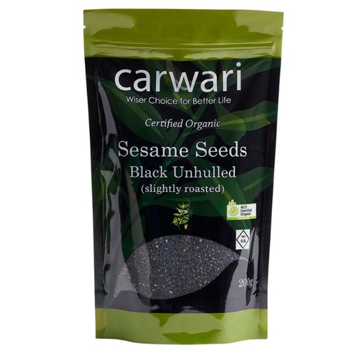 CARWARI | 有機黑芝麻種子（未脫殼），200g