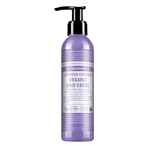 DR. BRONNER'S | Organic Hair Creme Lavender Coconut, 177ml