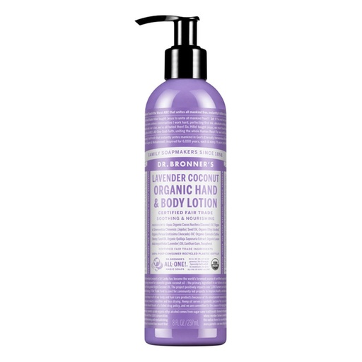 DR. BRONNER'S | Organic Hand & Body Lotion Lavender Coconut, 237ml