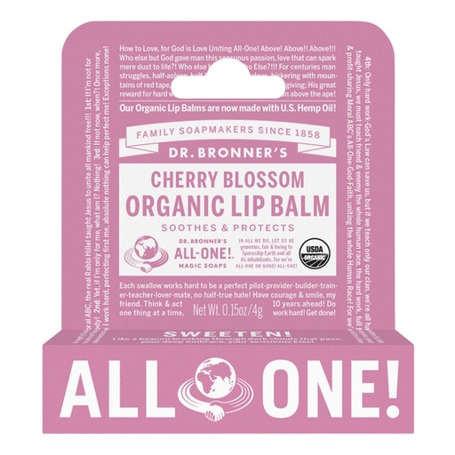 Dr. Bronner's | 有机护唇膏 樱花香, 4g