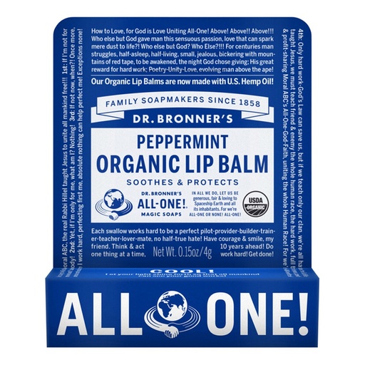 Dr. Bronner's 有机润唇膏 薄荷