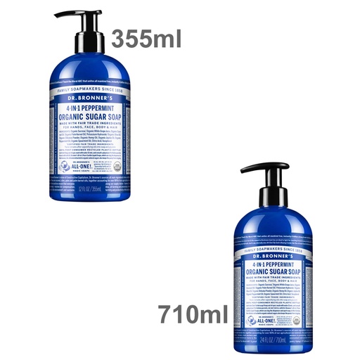DR. BRONNER'S | Organic Sugar Soap 4-in-1 Peppermint (Pump)