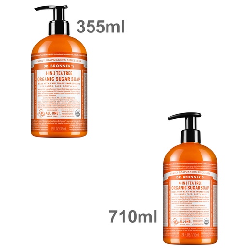 DR. BRONNER'S | Organic Sugar Soap 4-in-1 Tea Tree (Pump)