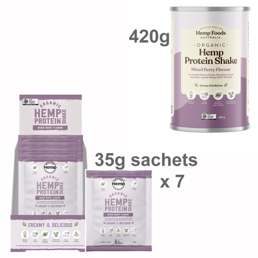 HEMP FOODS AUSTRALIA | 有機混合莓果大麻蛋白飲品