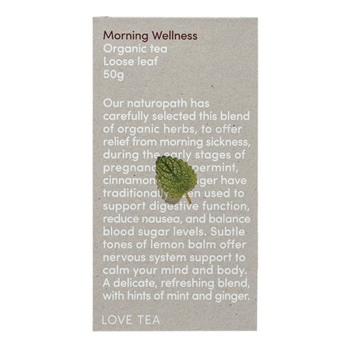 LOVE TEA | Organic Morning Wellness Tea Loose Leaf 50g