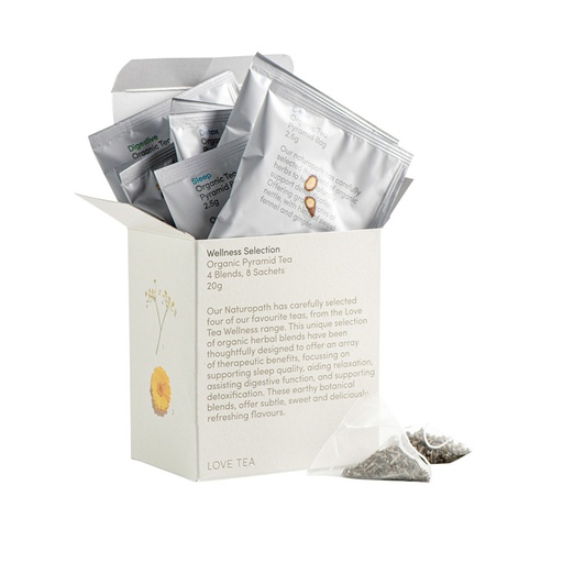 LOVE TEA | Organic Wellness Tea Selection x 8 Pyramids