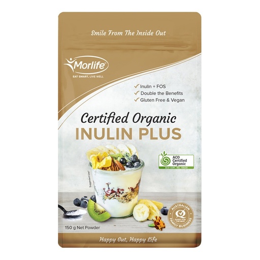 MORLIFE | Organic Inulin Plus Powder 150g