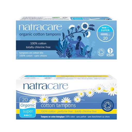 NATRACARE | 有機棉衛生棉條，超級型，20片裝