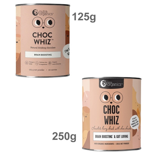 NUTRA ORGANICS | Organic Choc Whiz (Brain Boosting & Gut Loving)