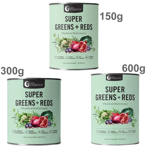 NUTRA ORGANICS | Organic Super Greens + Reds 〔Wholefood Multivitamin〕