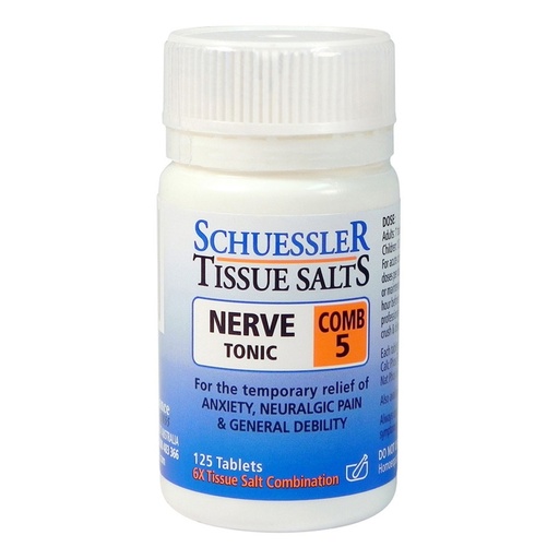 MARTIN & PLEASANCE | Schuessler Tissue Salts Comb 5 (Nerve Tonic) 125t