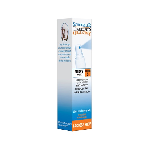 MARTIN & PLEASANCE | Schuessler Tissue Salts Comb 5 (Nerve Tonic) Spray 30ml
