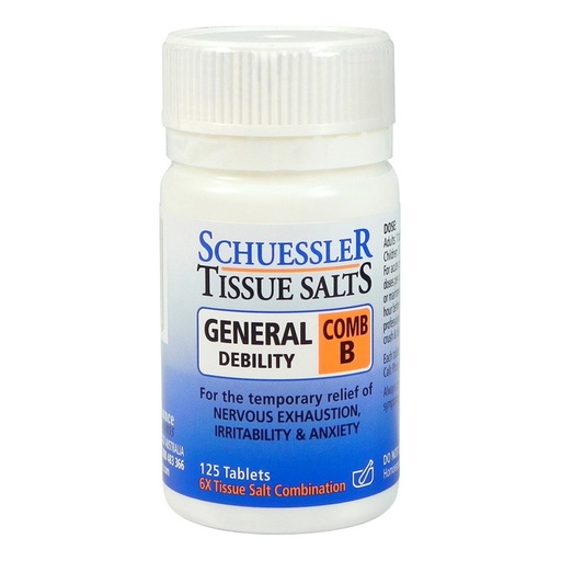 MARTIN & PLEASANCE | Schuessler Tissue Salts Comb B (General Debility) 125t
