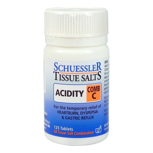 MARTIN & PLEASANCE | Schuessler Tissue Salts Comb C (Acidity) 125t