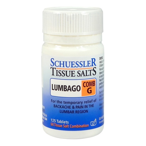 MARTIN & PLEASANCE | Schuessler Tissue Salts Comb G (Lumbago) 125t