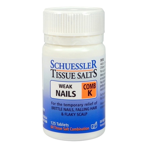 MARTIN & PLEASANCE | Schuessler Tissue Salts Comb K (Weak Nails) 125t