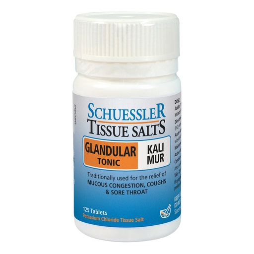 MARTIN & PLEASANCE | Schuessler Tissue Salts Kali Mur (Glandular Tonic) 125t