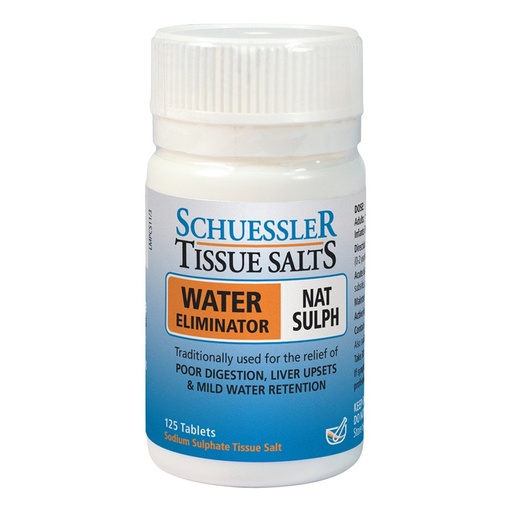 MARTIN & PLEASANCE | Schuessler Tissue Salts Nat Sulph (Water Eliminator) 125t