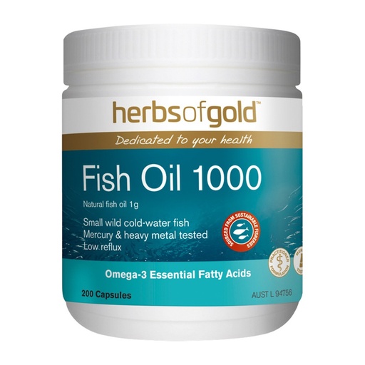 HERBS OF GOLD | 魚油 1000 200c
