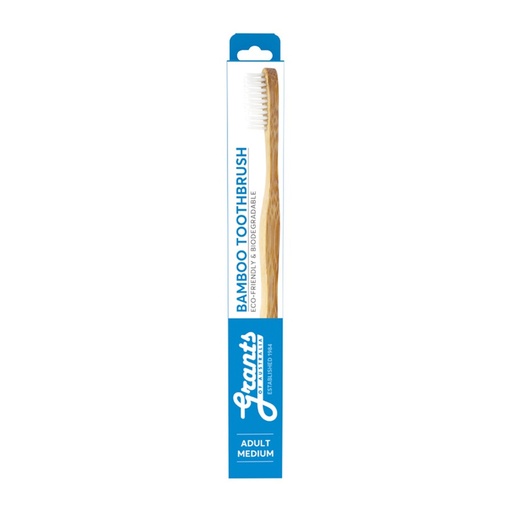 GRANTS OF AUSTRALIA | Biodegradable Bamboo Toothbrush Adult Medium