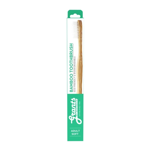 GRANTS OF AUSTRALIA | Biodegradable Bamboo Toothbrush Adult Soft