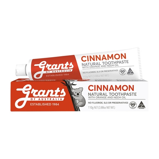 GRANTS OF AUSTRALIA | 天然牙膏 肉桂與橙及尼姆油 110g