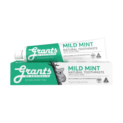 GRANTS OF AUSTRALIA | 天然牙膏 溫和薄荷與蘆薈 110g