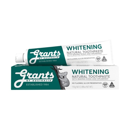 GRANTS OF AUSTRALIA | 天然牙膏 美白牙膏（小蘇打與尖薄荷）110g