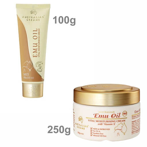 AUSTRALIAN CREAMS MKII | Emu Oil Vital Moisturising Cream with Vitamin E