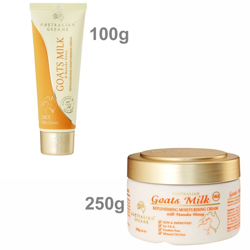 AUSTRALIAN CREAMS MKII | Goats Milk Replenishing Moisturising Cream with Manuka Honey