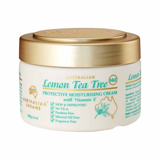 AUSTRALIAN CREAMS MKII | Lemon Tea Tree Protective Moisturising Cream with Vitamin E 250g
