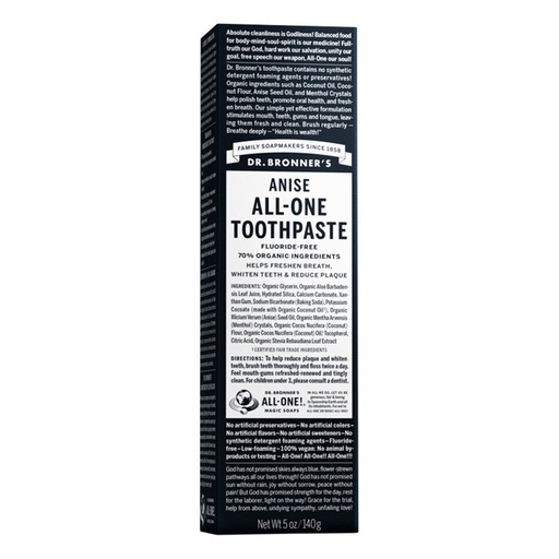 DR. BRONNER'S | Toothpaste (All-One) Anise 140g