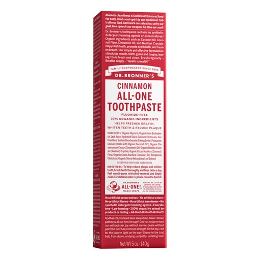 DR. BRONNER'S | Toothpaste (All-One) Cinnamon 140g