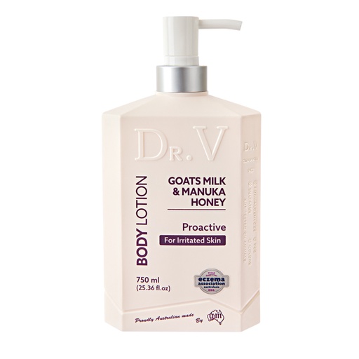Dr. V | Body Lotion Goats Milk & Manuka Honey (Proactive for Irritated Skin) 750ml