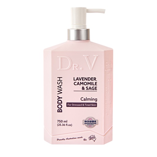 Dr. V | Body Wash Lavender, Camomile & Sage (Calming for Stressed & Tired Skin) 750ml