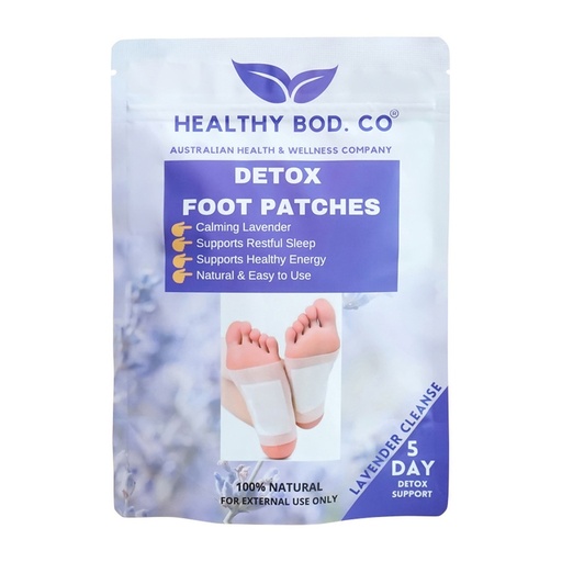 HEALTHY BOD. CO | 薰衣草排毒足貼 (10片裝，5對，5天排毒)