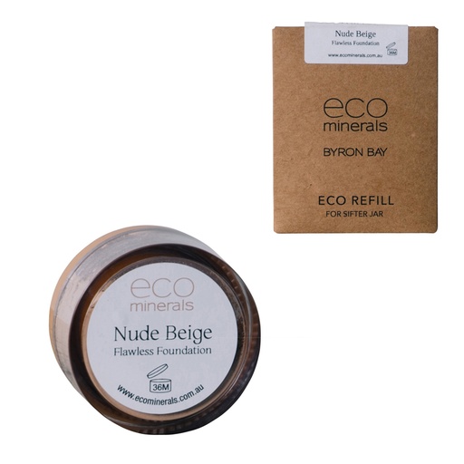 Eco Minerals Mineral Foundation Flawless (Matte) Nude Beige, 5g